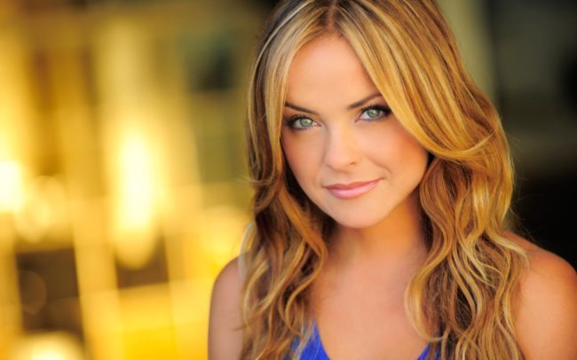 Headshot of LA Woman during sunset by Michael Roud Photography