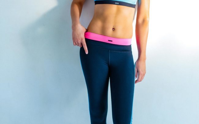 Woman in Exercise Clothing for LA Fitness Photoshoot