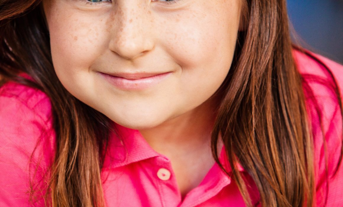 Girl In Pink by Kids Headshot Photographer Michael Roud