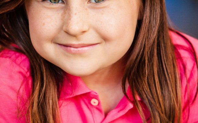 Girl In Pink by Kids Headshot Photographer Michael Roud