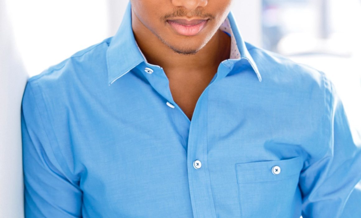 Male with Blue Shirt Headshot by LA Photographer, Michael Roud