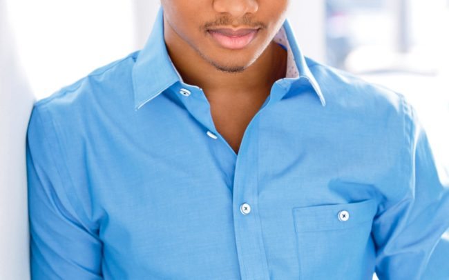 Male with Blue Shirt Headshot by LA Photographer, Michael Roud