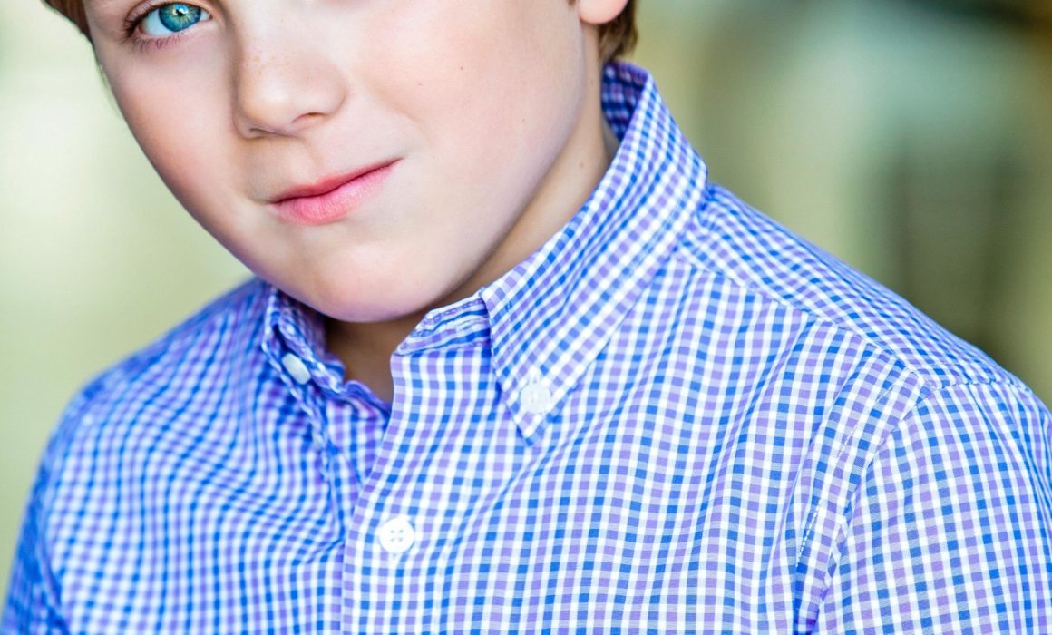 Boy Child's Headshot by Los Angeles Photographer Michael Roud
