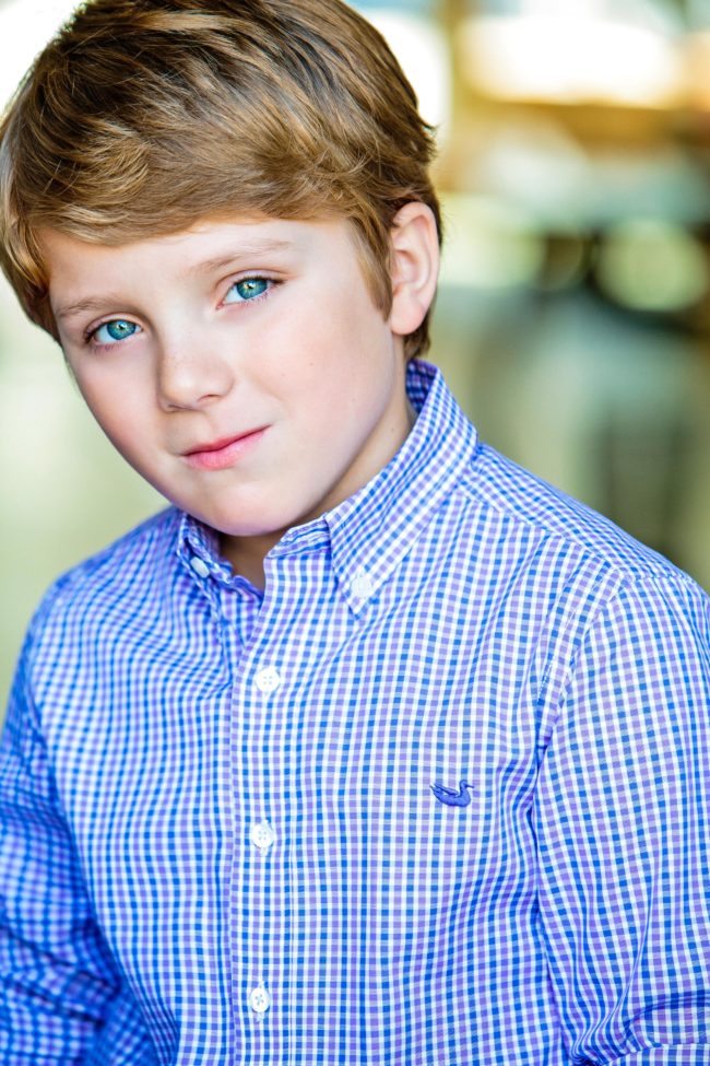 Boy Child's Headshot by Los Angeles Photographer Michael Roud