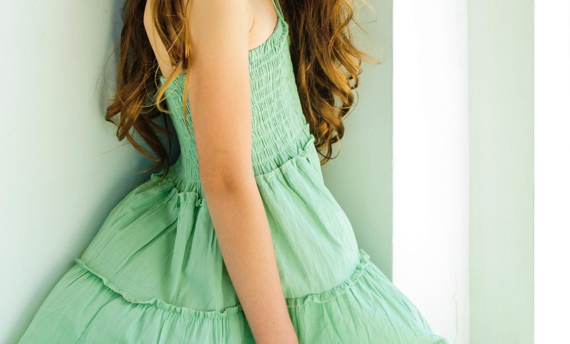 Childrens Acting Photography by Michael Roud, Girl in Green Dress