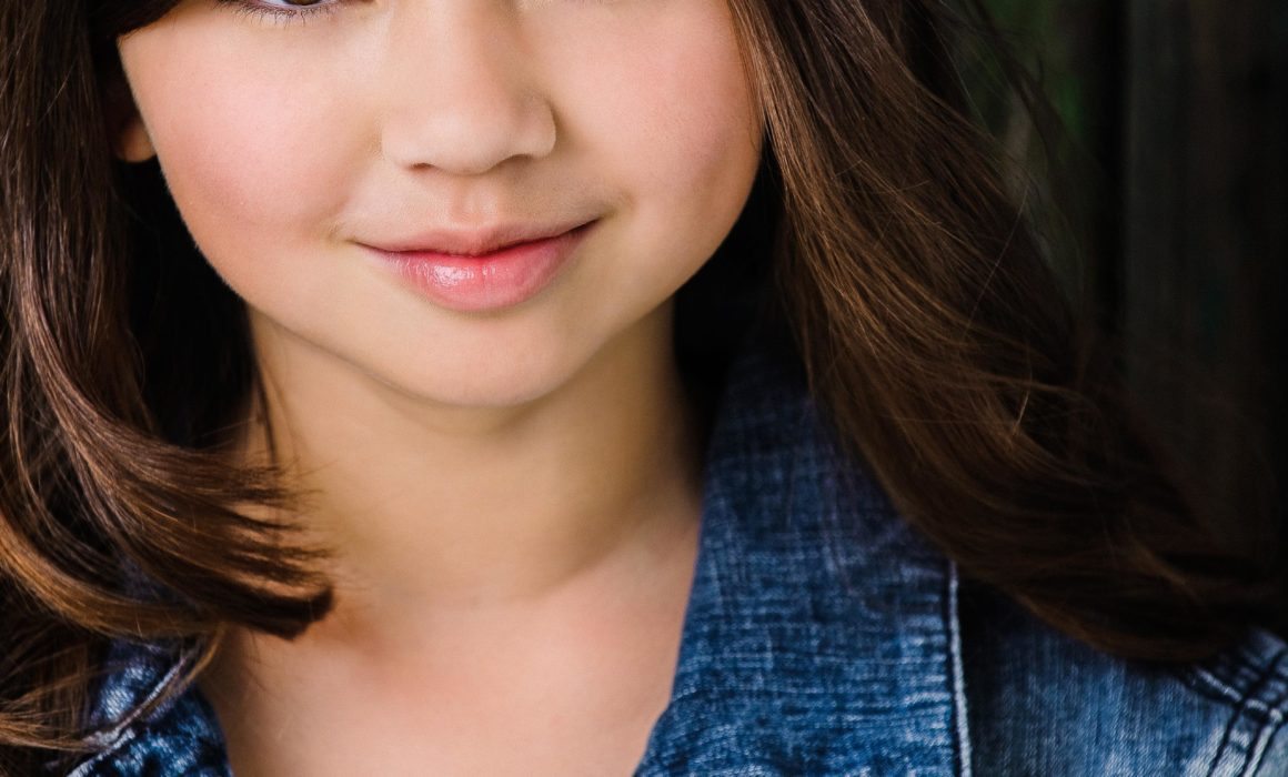 Child Headshot of a Brown Haired Girl in LA by Michael Roud Photography